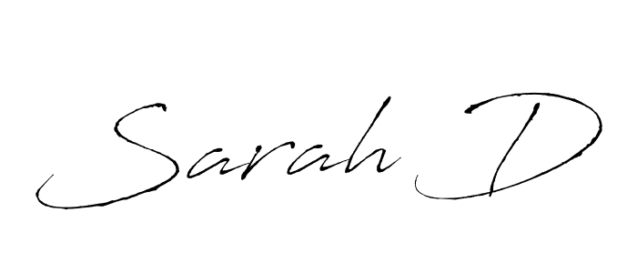 How to make Sarah D name signature. Use Antro_Vectra style for creating short signs online. This is the latest handwritten sign. Sarah D signature style 6 images and pictures png