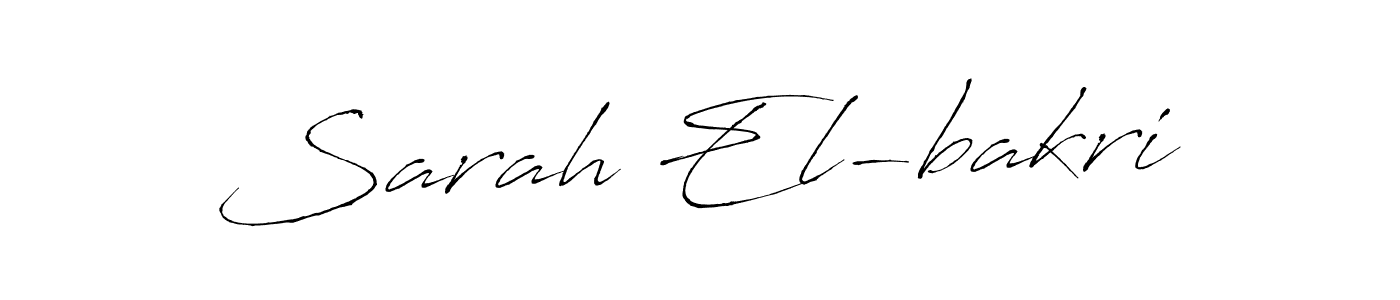 Also we have Sarah El-bakri name is the best signature style. Create professional handwritten signature collection using Antro_Vectra autograph style. Sarah El-bakri signature style 6 images and pictures png