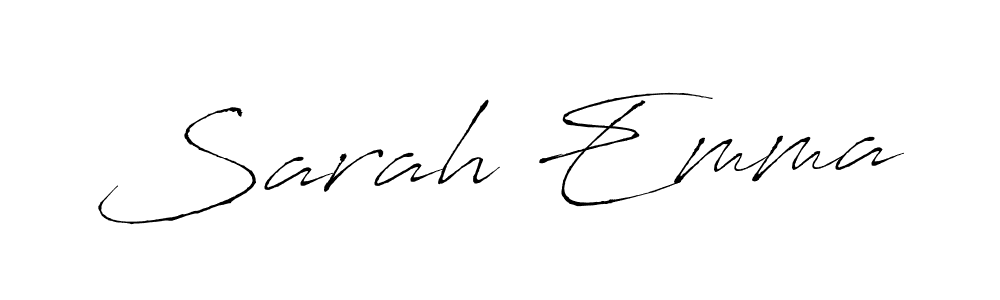 Design your own signature with our free online signature maker. With this signature software, you can create a handwritten (Antro_Vectra) signature for name Sarah Emma. Sarah Emma signature style 6 images and pictures png