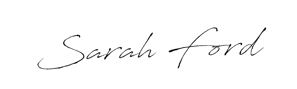 Sarah Ford stylish signature style. Best Handwritten Sign (Antro_Vectra) for my name. Handwritten Signature Collection Ideas for my name Sarah Ford. Sarah Ford signature style 6 images and pictures png