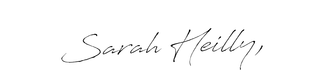 Create a beautiful signature design for name Sarah Heilly,. With this signature (Antro_Vectra) fonts, you can make a handwritten signature for free. Sarah Heilly, signature style 6 images and pictures png