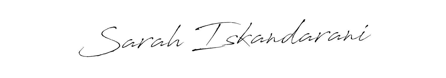 You should practise on your own different ways (Antro_Vectra) to write your name (Sarah Iskandarani) in signature. don't let someone else do it for you. Sarah Iskandarani signature style 6 images and pictures png