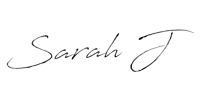 Use a signature maker to create a handwritten signature online. With this signature software, you can design (Antro_Vectra) your own signature for name Sarah J. Sarah J signature style 6 images and pictures png