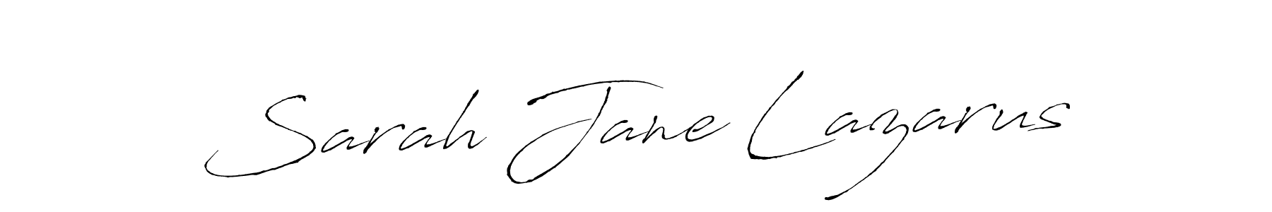 How to make Sarah Jane Lazarus signature? Antro_Vectra is a professional autograph style. Create handwritten signature for Sarah Jane Lazarus name. Sarah Jane Lazarus signature style 6 images and pictures png