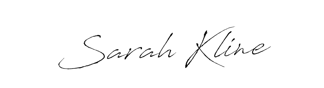 Sarah Kline stylish signature style. Best Handwritten Sign (Antro_Vectra) for my name. Handwritten Signature Collection Ideas for my name Sarah Kline. Sarah Kline signature style 6 images and pictures png