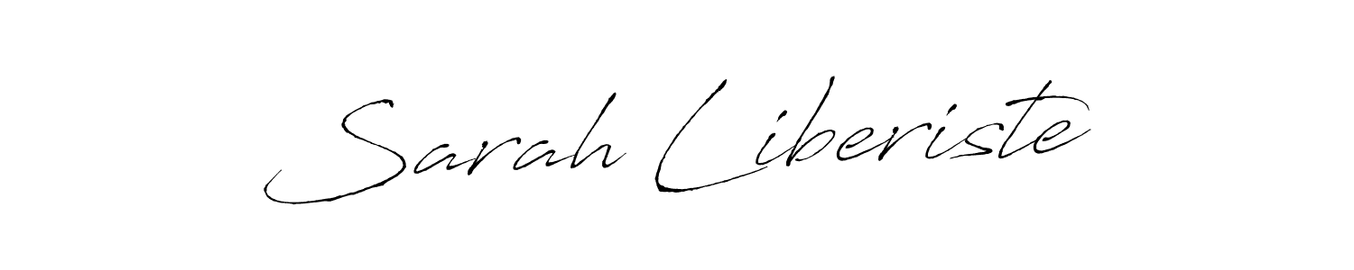 Create a beautiful signature design for name Sarah Liberiste. With this signature (Antro_Vectra) fonts, you can make a handwritten signature for free. Sarah Liberiste signature style 6 images and pictures png
