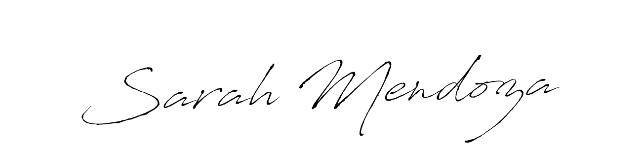 How to make Sarah Mendoza name signature. Use Antro_Vectra style for creating short signs online. This is the latest handwritten sign. Sarah Mendoza signature style 6 images and pictures png