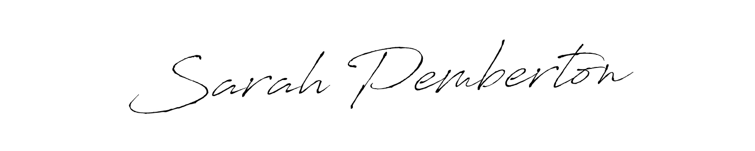 Sarah Pemberton stylish signature style. Best Handwritten Sign (Antro_Vectra) for my name. Handwritten Signature Collection Ideas for my name Sarah Pemberton. Sarah Pemberton signature style 6 images and pictures png