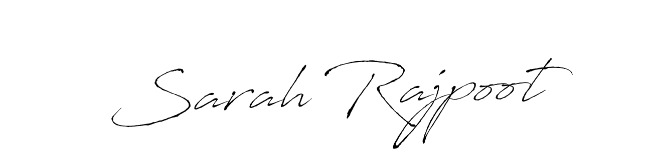 Create a beautiful signature design for name Sarah Rajpoot. With this signature (Antro_Vectra) fonts, you can make a handwritten signature for free. Sarah Rajpoot signature style 6 images and pictures png