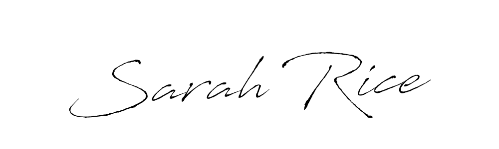 Use a signature maker to create a handwritten signature online. With this signature software, you can design (Antro_Vectra) your own signature for name Sarah Rice. Sarah Rice signature style 6 images and pictures png