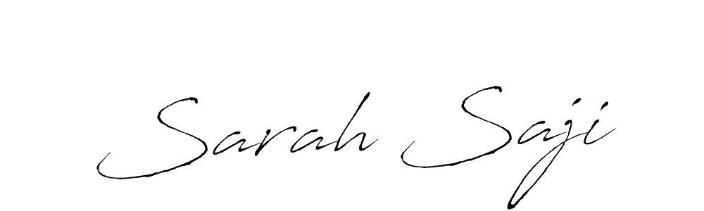 The best way (Antro_Vectra) to make a short signature is to pick only two or three words in your name. The name Sarah Saji include a total of six letters. For converting this name. Sarah Saji signature style 6 images and pictures png
