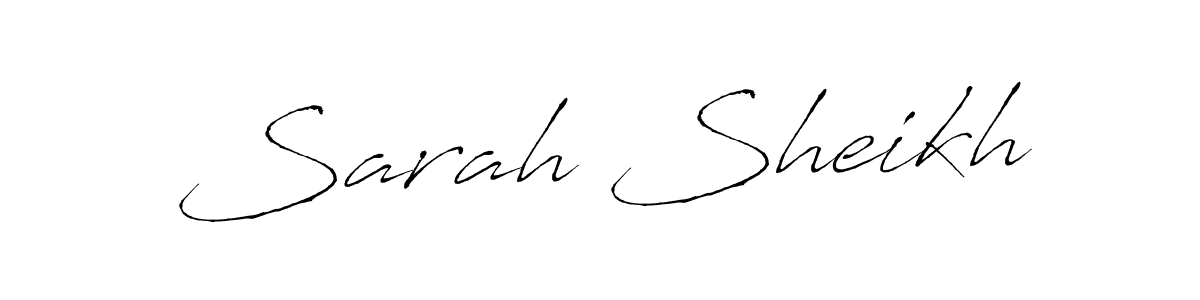 How to make Sarah Sheikh name signature. Use Antro_Vectra style for creating short signs online. This is the latest handwritten sign. Sarah Sheikh signature style 6 images and pictures png