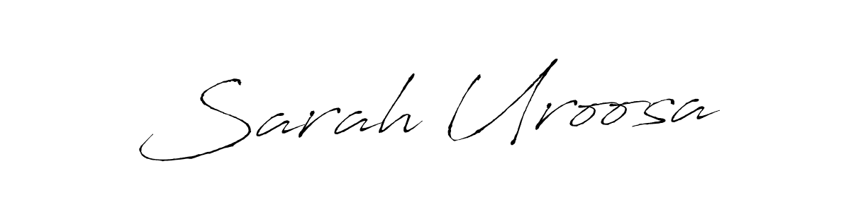 Similarly Antro_Vectra is the best handwritten signature design. Signature creator online .You can use it as an online autograph creator for name Sarah Uroosa. Sarah Uroosa signature style 6 images and pictures png