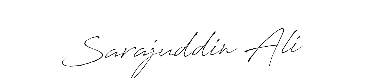 Also we have Sarajuddin Ali name is the best signature style. Create professional handwritten signature collection using Antro_Vectra autograph style. Sarajuddin Ali signature style 6 images and pictures png