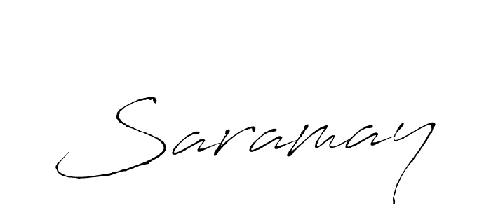 Saramay stylish signature style. Best Handwritten Sign (Antro_Vectra) for my name. Handwritten Signature Collection Ideas for my name Saramay. Saramay signature style 6 images and pictures png