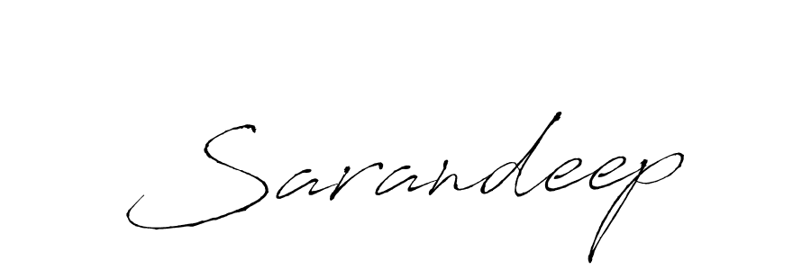 Design your own signature with our free online signature maker. With this signature software, you can create a handwritten (Antro_Vectra) signature for name Sarandeep. Sarandeep signature style 6 images and pictures png