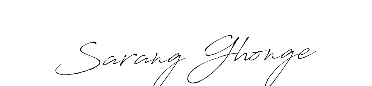 Similarly Antro_Vectra is the best handwritten signature design. Signature creator online .You can use it as an online autograph creator for name Sarang Ghonge. Sarang Ghonge signature style 6 images and pictures png