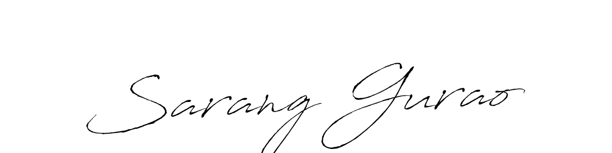 Use a signature maker to create a handwritten signature online. With this signature software, you can design (Antro_Vectra) your own signature for name Sarang Gurao. Sarang Gurao signature style 6 images and pictures png