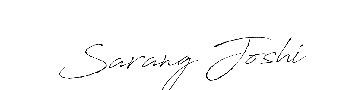 Sarang Joshi stylish signature style. Best Handwritten Sign (Antro_Vectra) for my name. Handwritten Signature Collection Ideas for my name Sarang Joshi. Sarang Joshi signature style 6 images and pictures png