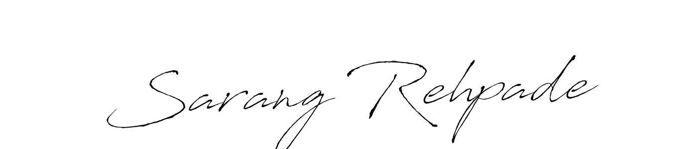 Create a beautiful signature design for name Sarang Rehpade. With this signature (Antro_Vectra) fonts, you can make a handwritten signature for free. Sarang Rehpade signature style 6 images and pictures png