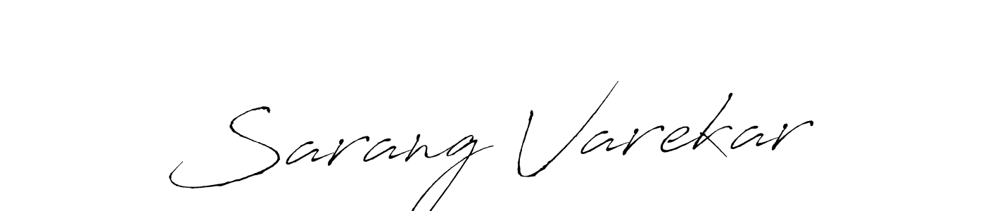 Use a signature maker to create a handwritten signature online. With this signature software, you can design (Antro_Vectra) your own signature for name Sarang Varekar. Sarang Varekar signature style 6 images and pictures png