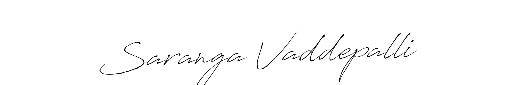 Also we have Saranga Vaddepalli name is the best signature style. Create professional handwritten signature collection using Antro_Vectra autograph style. Saranga Vaddepalli signature style 6 images and pictures png