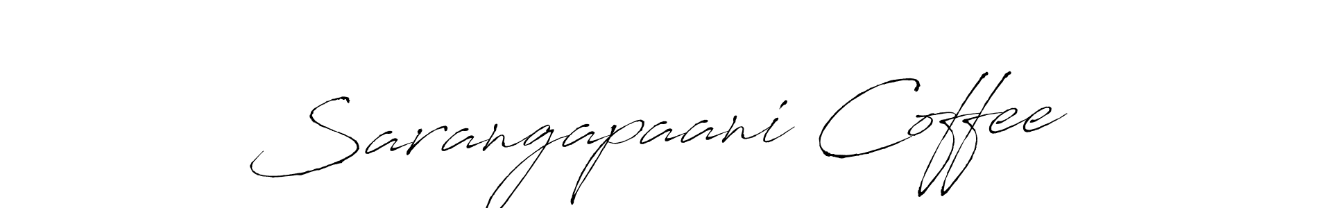 The best way (Antro_Vectra) to make a short signature is to pick only two or three words in your name. The name Sarangapaani Coffee include a total of six letters. For converting this name. Sarangapaani Coffee signature style 6 images and pictures png