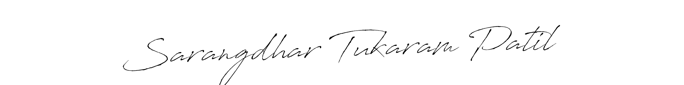 Make a beautiful signature design for name Sarangdhar Tukaram Patil. With this signature (Antro_Vectra) style, you can create a handwritten signature for free. Sarangdhar Tukaram Patil signature style 6 images and pictures png