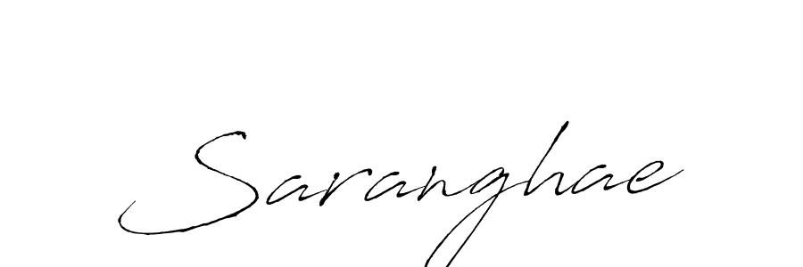 Use a signature maker to create a handwritten signature online. With this signature software, you can design (Antro_Vectra) your own signature for name Saranghae. Saranghae signature style 6 images and pictures png