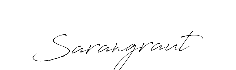 How to make Sarangraut signature? Antro_Vectra is a professional autograph style. Create handwritten signature for Sarangraut name. Sarangraut signature style 6 images and pictures png