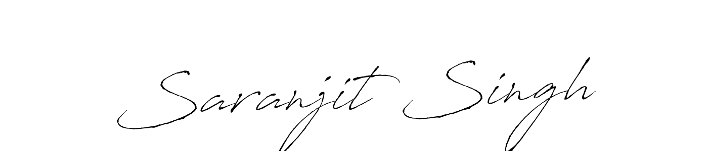 Create a beautiful signature design for name Saranjit Singh. With this signature (Antro_Vectra) fonts, you can make a handwritten signature for free. Saranjit Singh signature style 6 images and pictures png