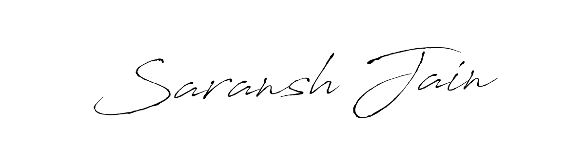 Similarly Antro_Vectra is the best handwritten signature design. Signature creator online .You can use it as an online autograph creator for name Saransh Jain. Saransh Jain signature style 6 images and pictures png