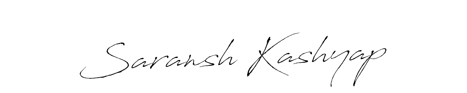 Make a beautiful signature design for name Saransh Kashyap. Use this online signature maker to create a handwritten signature for free. Saransh Kashyap signature style 6 images and pictures png
