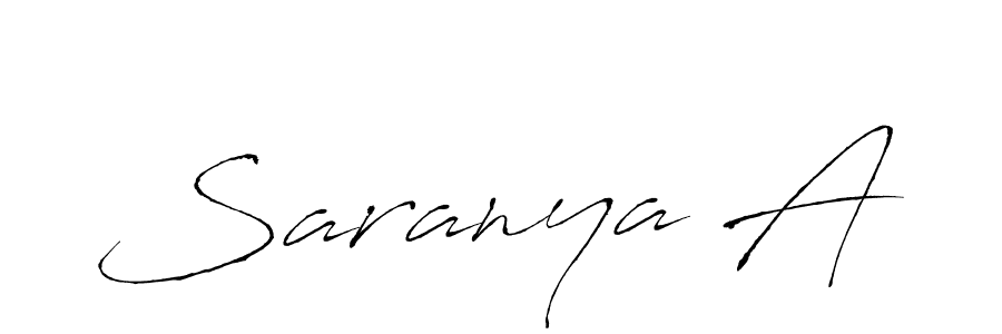 Make a beautiful signature design for name Saranya A. Use this online signature maker to create a handwritten signature for free. Saranya A signature style 6 images and pictures png