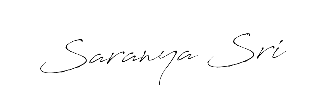 Make a beautiful signature design for name Saranya Sri. With this signature (Antro_Vectra) style, you can create a handwritten signature for free. Saranya Sri signature style 6 images and pictures png