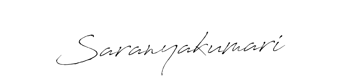 Design your own signature with our free online signature maker. With this signature software, you can create a handwritten (Antro_Vectra) signature for name Saranyakumari. Saranyakumari signature style 6 images and pictures png