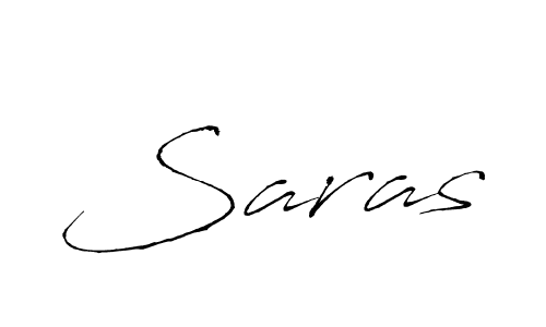How to make Saras signature? Antro_Vectra is a professional autograph style. Create handwritten signature for Saras name. Saras signature style 6 images and pictures png
