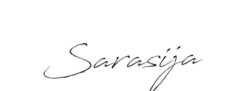 Create a beautiful signature design for name Sarasija. With this signature (Antro_Vectra) fonts, you can make a handwritten signature for free. Sarasija signature style 6 images and pictures png