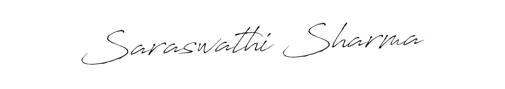 Design your own signature with our free online signature maker. With this signature software, you can create a handwritten (Antro_Vectra) signature for name Saraswathi Sharma. Saraswathi Sharma signature style 6 images and pictures png