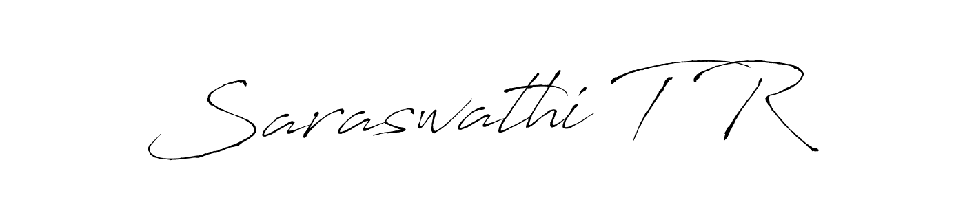 if you are searching for the best signature style for your name Saraswathi T R. so please give up your signature search. here we have designed multiple signature styles  using Antro_Vectra. Saraswathi T R signature style 6 images and pictures png