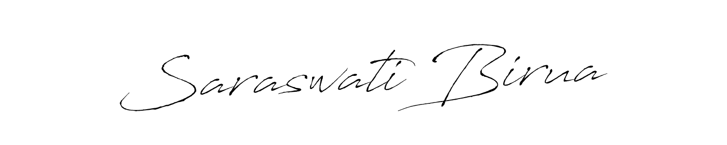 The best way (Antro_Vectra) to make a short signature is to pick only two or three words in your name. The name Saraswati Birua include a total of six letters. For converting this name. Saraswati Birua signature style 6 images and pictures png