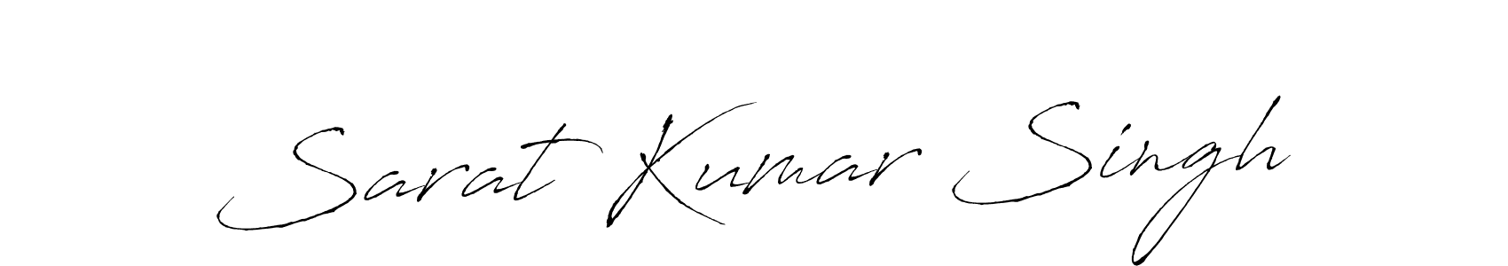 How to make Sarat Kumar Singh name signature. Use Antro_Vectra style for creating short signs online. This is the latest handwritten sign. Sarat Kumar Singh signature style 6 images and pictures png