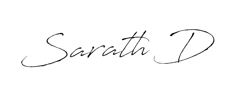 Make a beautiful signature design for name Sarath D. With this signature (Antro_Vectra) style, you can create a handwritten signature for free. Sarath D signature style 6 images and pictures png