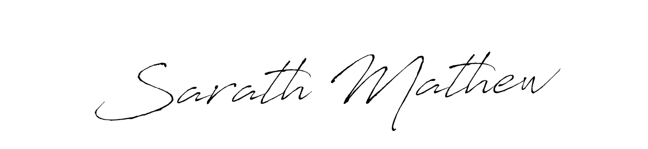 Make a beautiful signature design for name Sarath Mathew. With this signature (Antro_Vectra) style, you can create a handwritten signature for free. Sarath Mathew signature style 6 images and pictures png