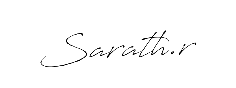 Sarath.r stylish signature style. Best Handwritten Sign (Antro_Vectra) for my name. Handwritten Signature Collection Ideas for my name Sarath.r. Sarath.r signature style 6 images and pictures png