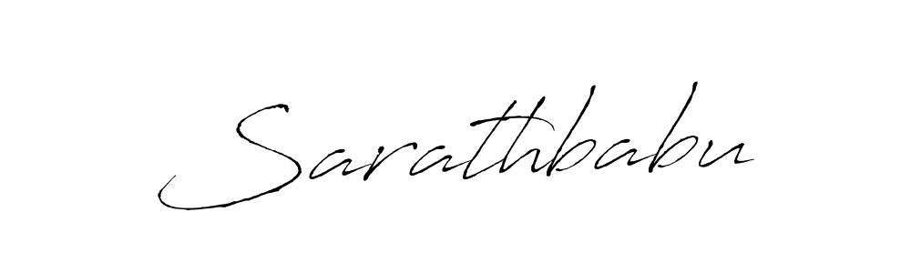 Create a beautiful signature design for name Sarathbabu. With this signature (Antro_Vectra) fonts, you can make a handwritten signature for free. Sarathbabu signature style 6 images and pictures png