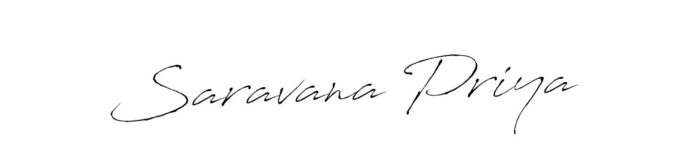 Design your own signature with our free online signature maker. With this signature software, you can create a handwritten (Antro_Vectra) signature for name Saravana Priya. Saravana Priya signature style 6 images and pictures png