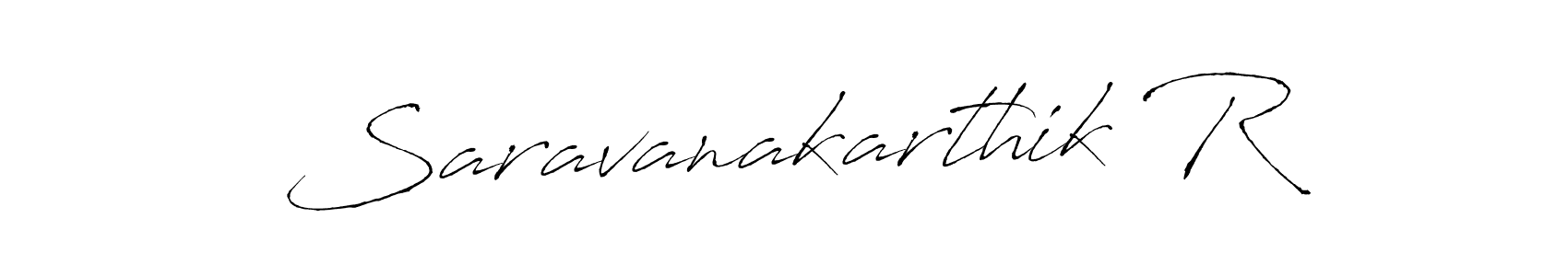 Also we have Saravanakarthik R name is the best signature style. Create professional handwritten signature collection using Antro_Vectra autograph style. Saravanakarthik R signature style 6 images and pictures png