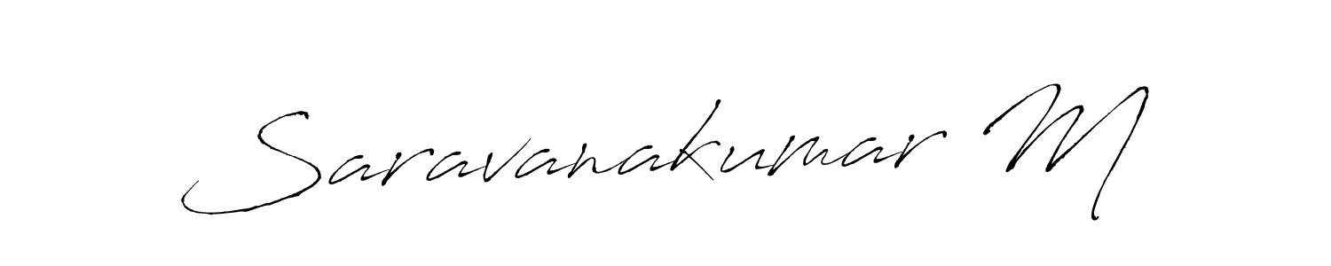 Use a signature maker to create a handwritten signature online. With this signature software, you can design (Antro_Vectra) your own signature for name Saravanakumar M. Saravanakumar M signature style 6 images and pictures png