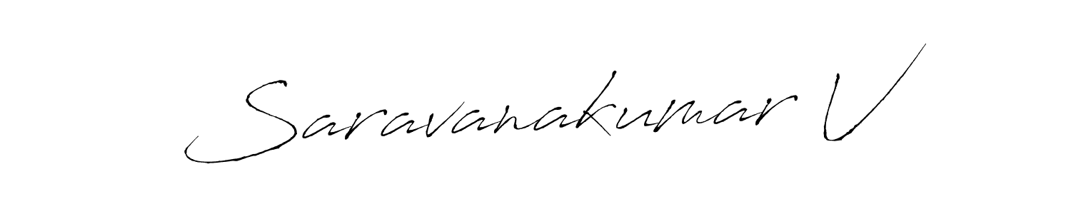 This is the best signature style for the Saravanakumar V name. Also you like these signature font (Antro_Vectra). Mix name signature. Saravanakumar V signature style 6 images and pictures png